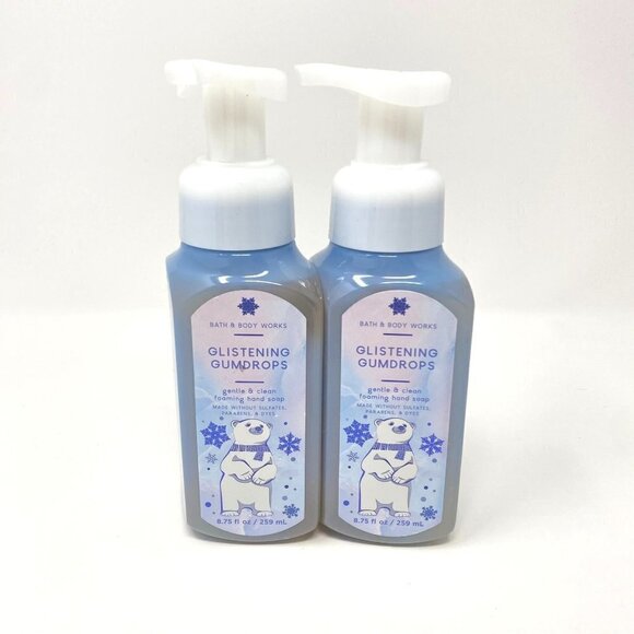 Bath & Body Works Glistening Gumdrops Gentle Foaming Hand Soap 8.75 oz  2-Pack - Picture 1 of 4